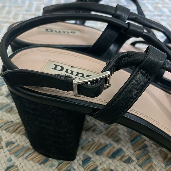 Dune Black block heel sandal - size 10 - Picture 2 of 6